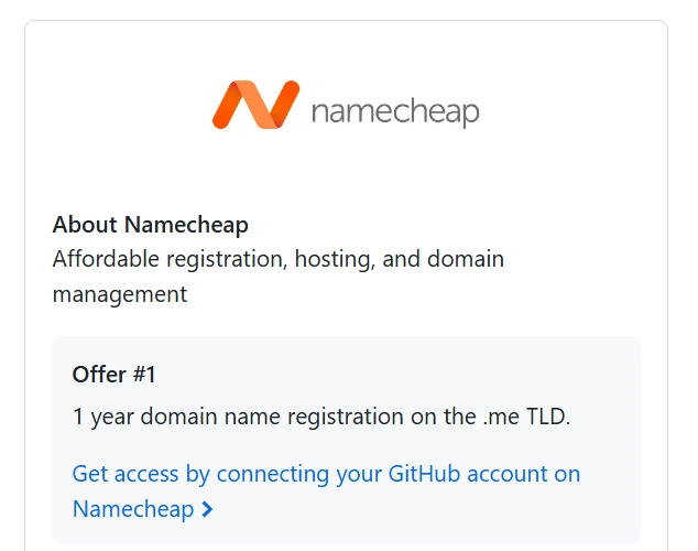 Free custom domain for your projects