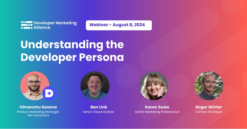 Developer Marketing Alliance Webinar