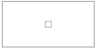 20x20px purple outlined square in the center of the canvas