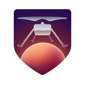 Mars 2020 Helicopter Contributor Achievement Badge