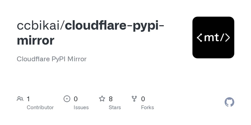 Cloudflare PyPI Mirror