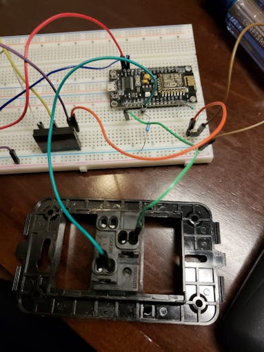 Switch Back and breadboard