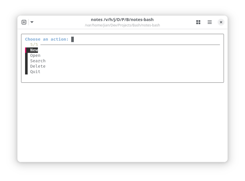 FuzPad - A minimalistic note management solution. Powered by fzf