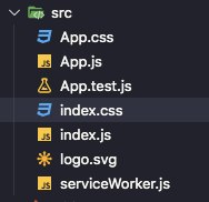 folder structure