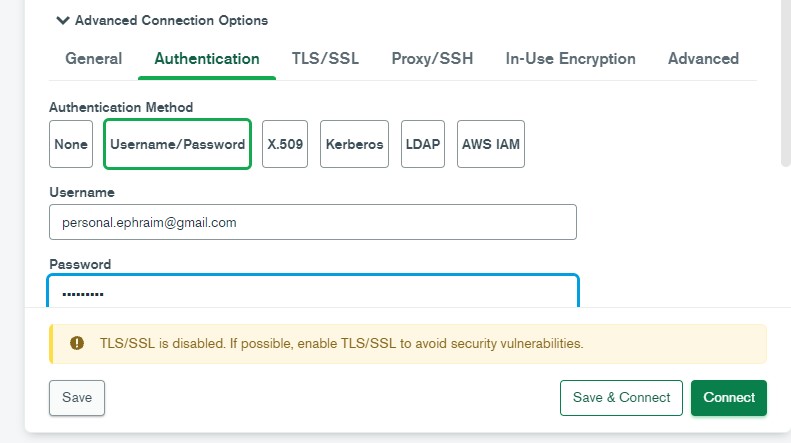 Authentication - Username/Password