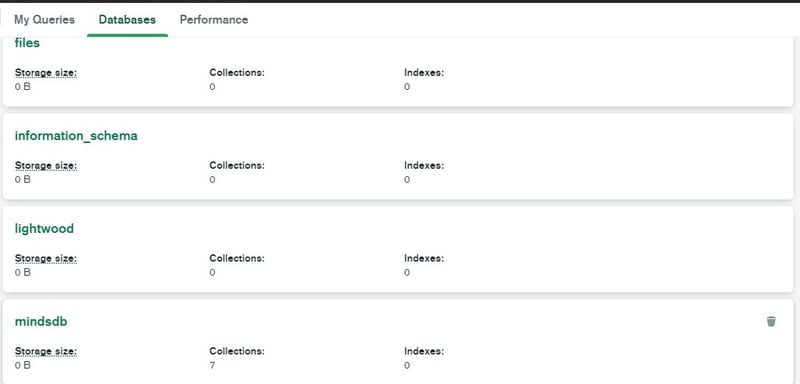 MindsDB Databases