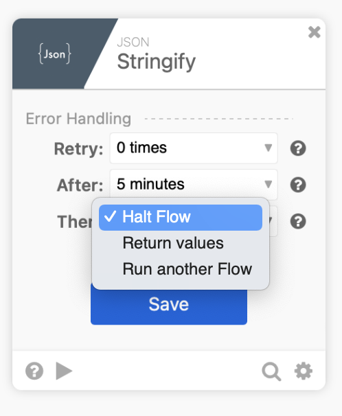 Card error handling