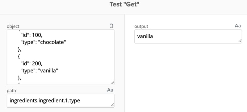 Accessing array using dot-notation path