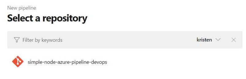 Azure pipelines repo choice