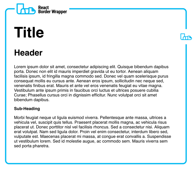 React Border Wrapper Example