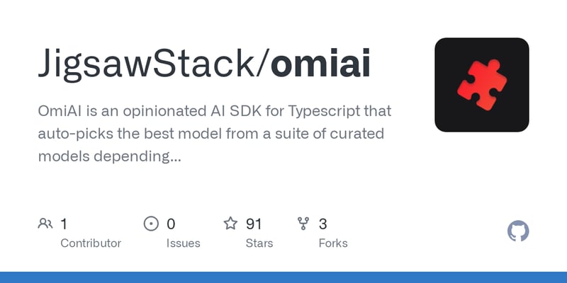 OmiAI – A highly opinionated AI SDK with auto-model selection