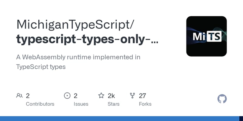 A WebAssembly runtime implemented in TypeScript types