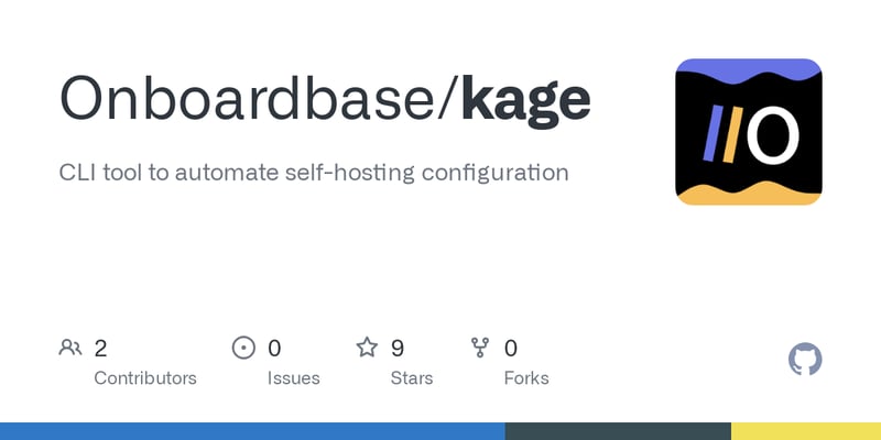 Kage is a simple, fast, open source selfhosting agent