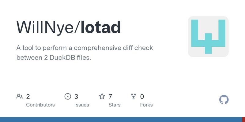 Lotad, an Open-Source DuckDB Differ for Data Exploration