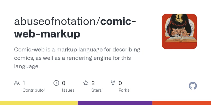 Comic-web: a markup language for writing comics, and a rendering engine