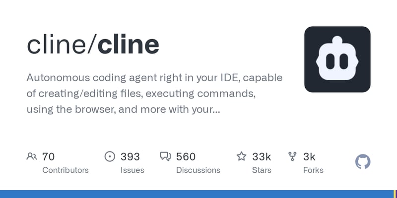 Cline – Open-Source VS Code AI Coding Agent with a New MCP Marketplace