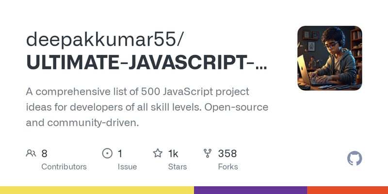 500 JavaScript Project Ideas