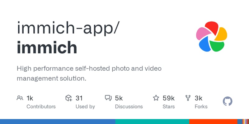 immich: self-hosted photo and video management solution