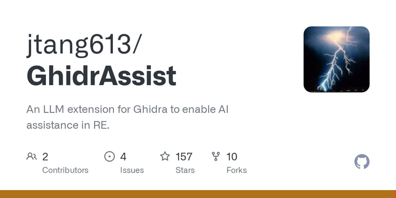 LLM-augmented reverse engineering extension for Ghidra