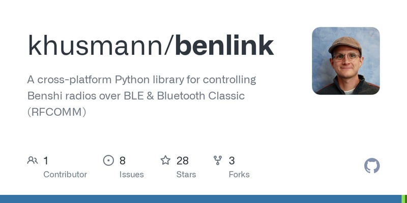 Benlink – Control Benshi Radios (Like BTech UV-Pro) with Python