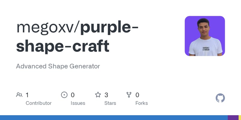 Purple Shape Craft – Advanced Shape Generator