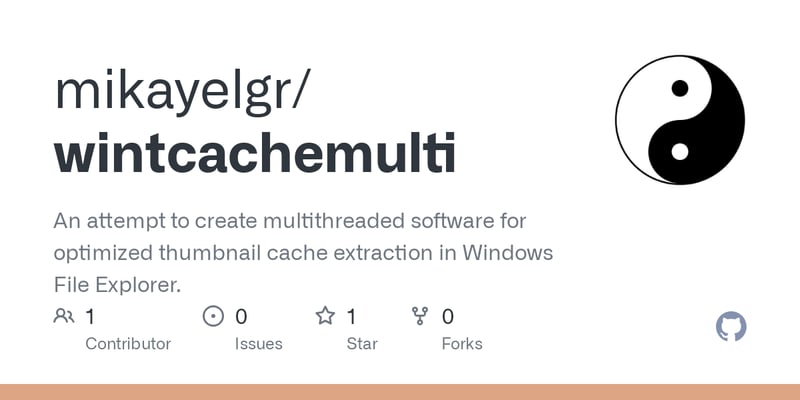 WinTCacheMulti: An Attempt to Parallelize Thumbnail Extraction in Windows