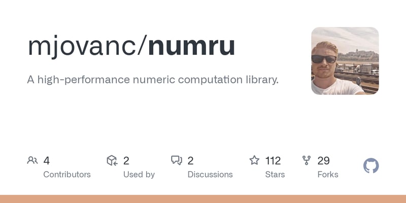 Numru – A NumPy Equivalent in Rust