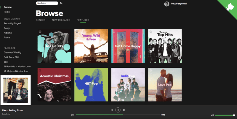 Spotify client react redux