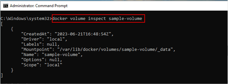 docker volume