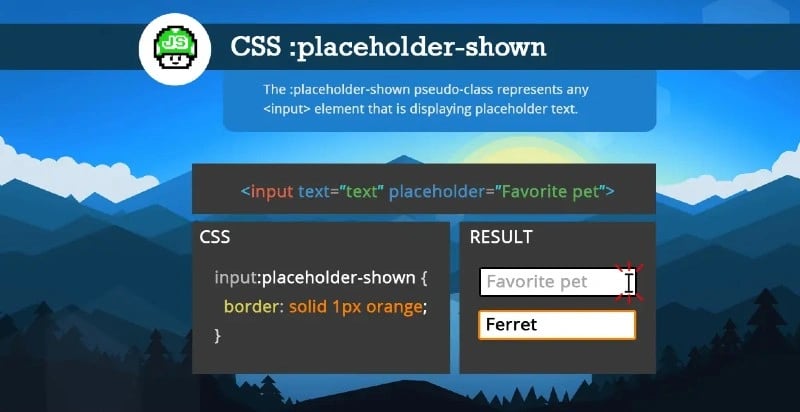 CSS placeholder-shown