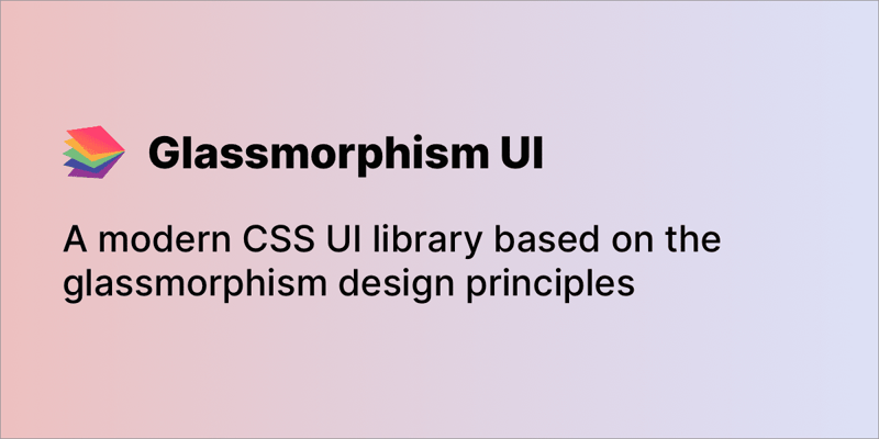 Glassmorphism UI