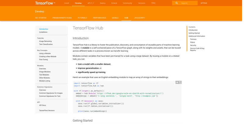 TensorFlow Hub