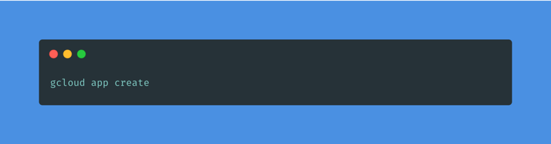 gcloud app create