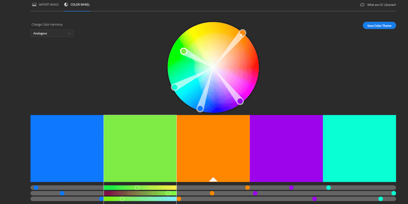 ADobe Color Wheel Screenshot