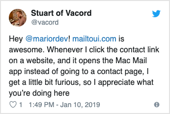 Twitter post by @vacord