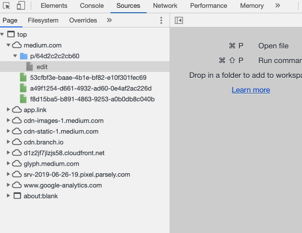 Sources section of the Chrome Dev Tools showing a vertical SplitPane component