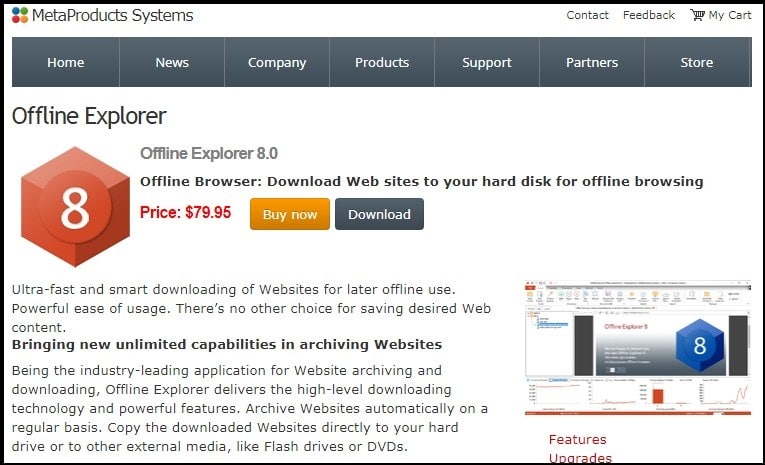 Offline Explorer Homepage