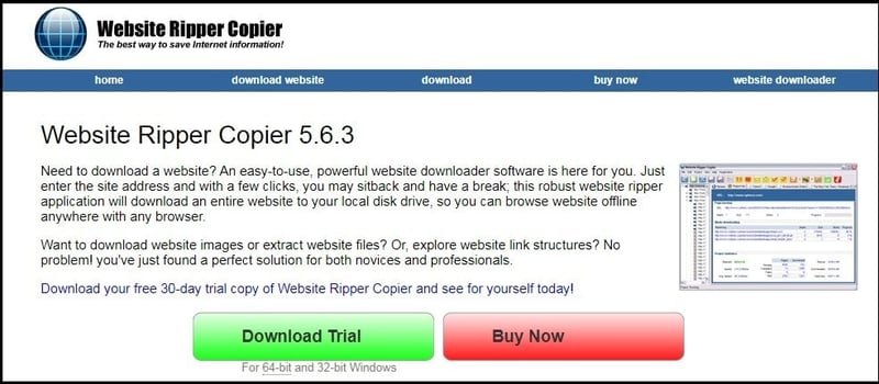 Website Ripper Copier Homepage