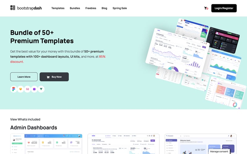 Bootstrapdash – UI Kits and Dashboards – up to 85% OFF