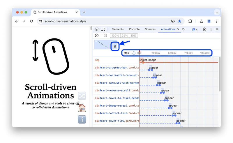 Scroll-Driven Animations in Chrome DevTools