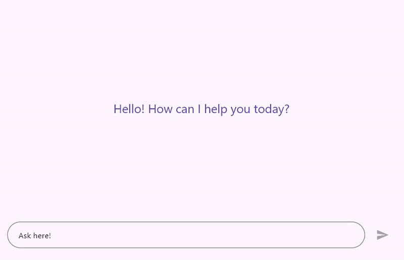 Footer in Flutter AI AssistView 