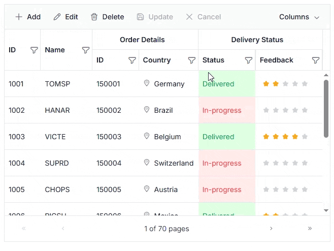 Column chooser with template support in DataGrid