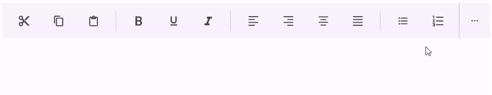 Displaying excess toolbar items in a separate menu