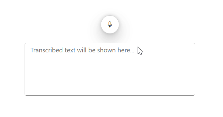 Real-time text conversion feature in Blazor SpeechToText component