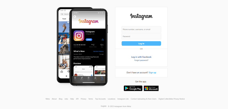 Instagram log in page remade with HTML, CSS and JS - DEV Community