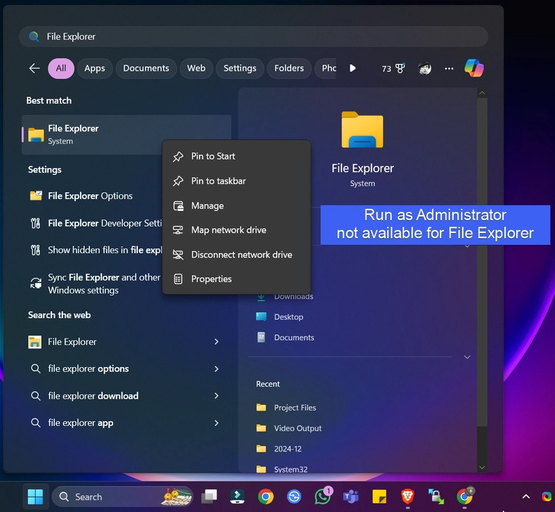 How to run file explorer as administrator on windows 11 4 best ways