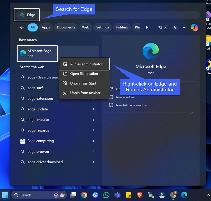 How to run edge as administrator on windows 11 5 best ways dev