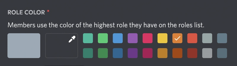 Discord color palette online